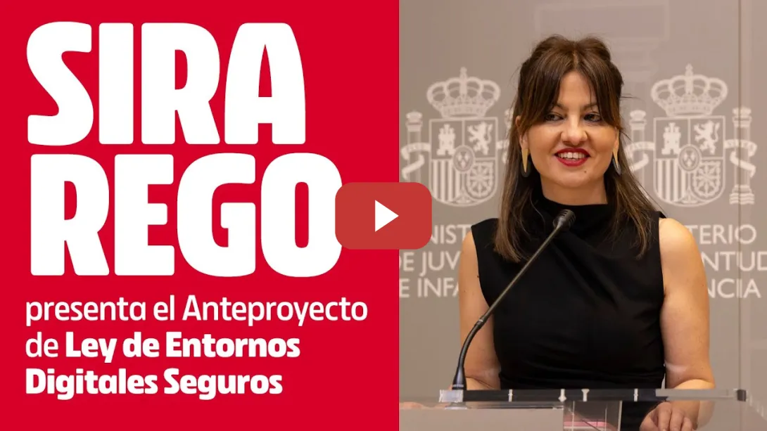 Embedded thumbnail for 🔴 SIRA REGO presenta la Ley de Entornos Digitales Seguros