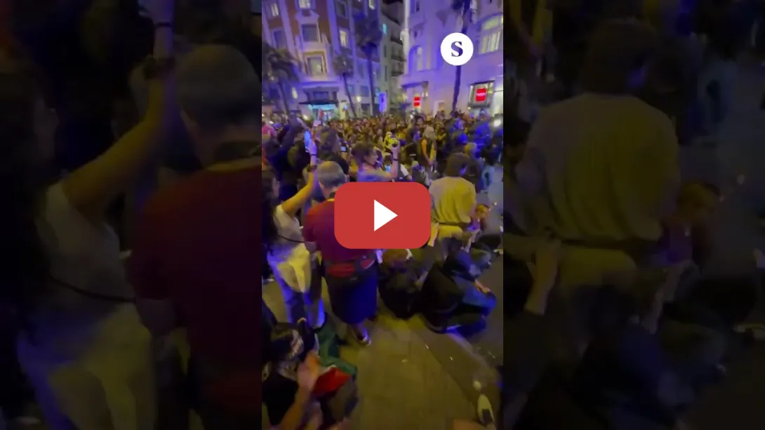 Embedded thumbnail for La Policía Nacional carga contra activistas propalestina en Madrid