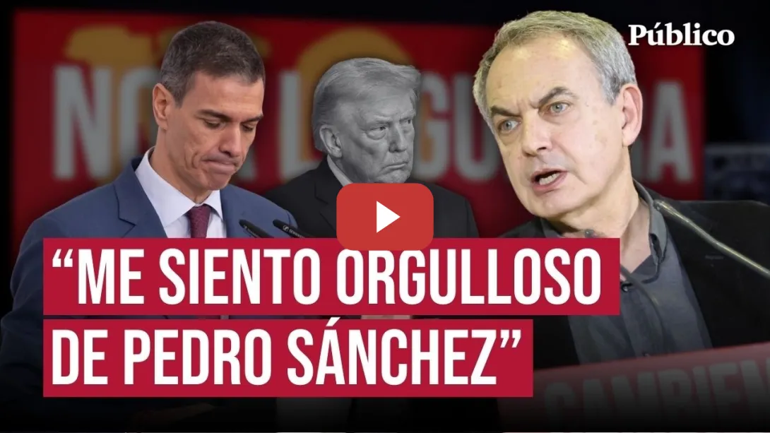 Embedded thumbnail for El aplaudido discurso de ZAPATERO contra los "patriotas" que defienden a TRUMP: "Van como gallinas"