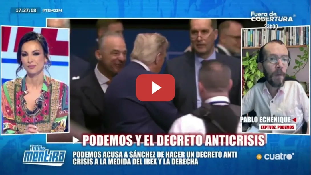 Embedded thumbnail for Encerrona 3vs1 a Echenique en 'Todo Es Mentira' sobre la Otan