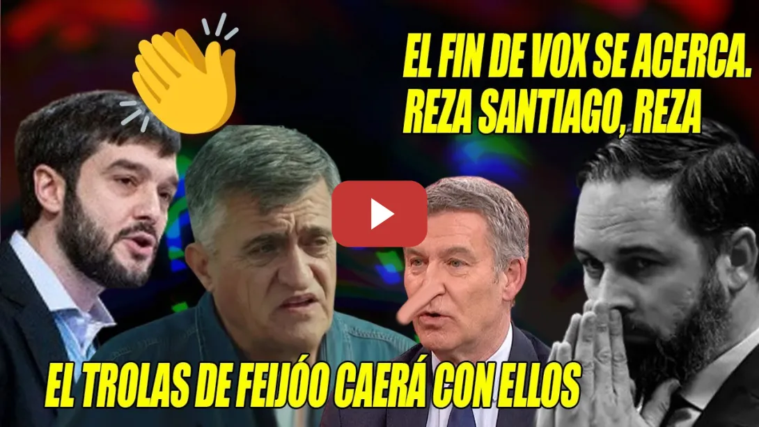 Embedded thumbnail for PILLADA al TROLAS de Feijóo y SOBERANO REPASO a VOX de Wyoming y Bustinduy🔥El FIN de Vox SE ACERCA