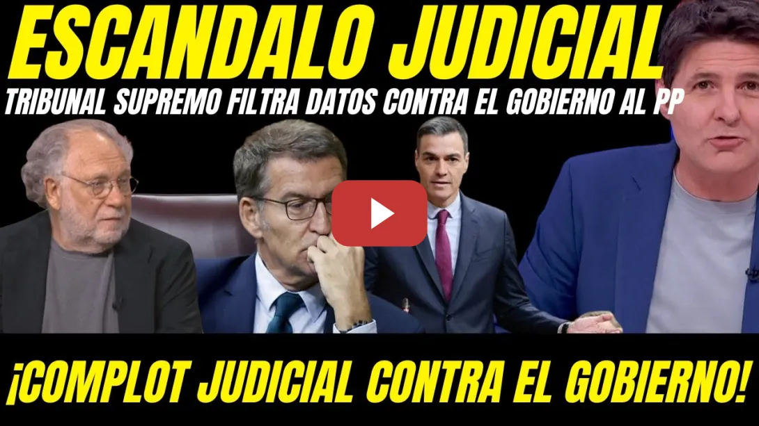 Embedded thumbnail for 🔥 ¡OJO! CINTORA DESTAPA SOBORNOS DEL PP A JUECES PARA FILTRAR DATOS CONTRA EL GOBIERNO