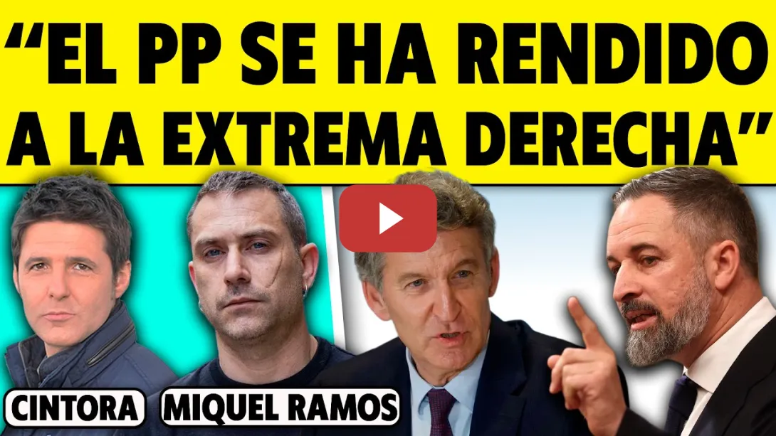Embedded thumbnail for "VOX PUEDE SORPASAR AL PP. FEIJÓO ESTÁ A LA DERIVA". MIQUEL RAMOS ANALIZA LA DERECHA