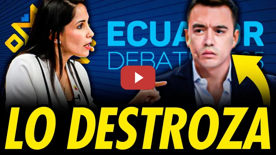 Embedded thumbnail for NOBOA EN CRISIS: LUISA GONZÁLEZ LO DESTROZA EN EL DEBATE PRESIDENCIAL