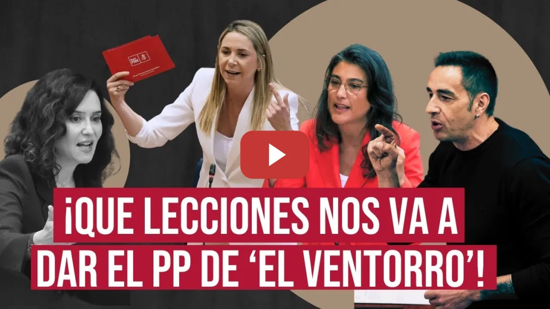 Embedded thumbnail for PSOE y Más Madrid, a Ayuso: &quot;Usted se frota las manos cada vez que pasa algo malo en España&quot;
