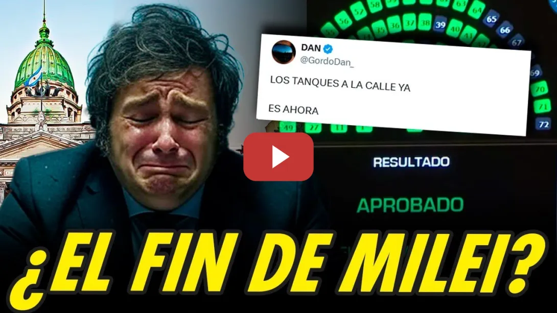 Embedded thumbnail for EL FIN DE MILEI: VETOS Y AUTOGOLPE DE ESTADO