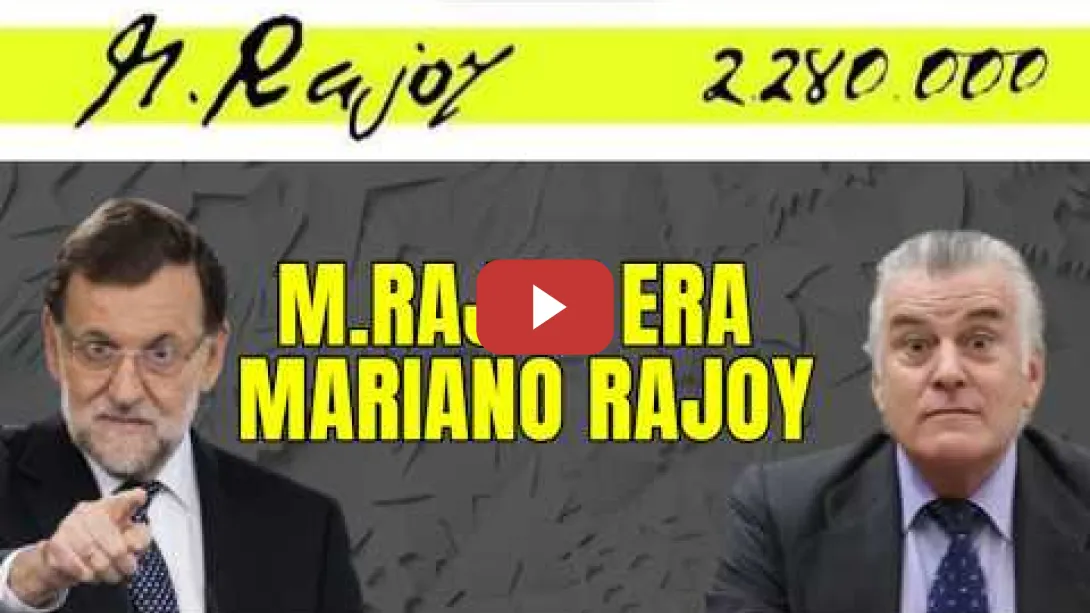 Embedded thumbnail for CASO KITCHEN Barcenas tira de la manta "MR o M.Rajoy, era Mariano Rajoy"
