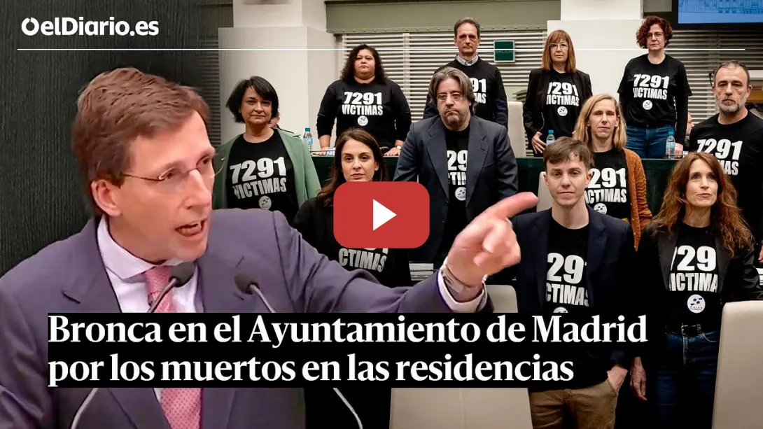 Embedded thumbnail for BRONCA en el Ayuntamiento de MADRID por los MUERTOS en las RESIDENCIAS