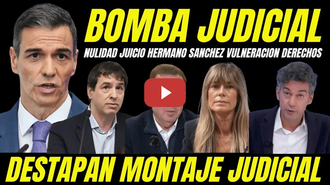 Embedded thumbnail for ABOGADO HERMANO DE PEDRO SANCHEZ REVIENTA A SUSANA GRISO EN DIRECTO "DESMONTA MONTAJE JUDICIAL"