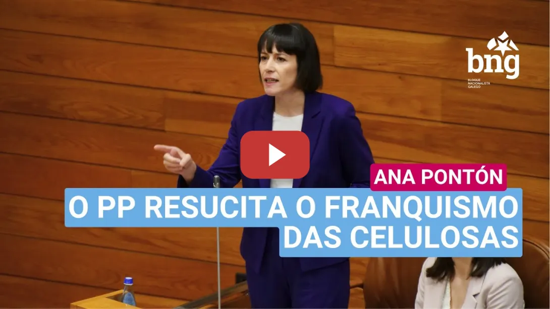 Embedded thumbnail for Ana Pontón: «O PP resucita o franquismo das celulosas»
