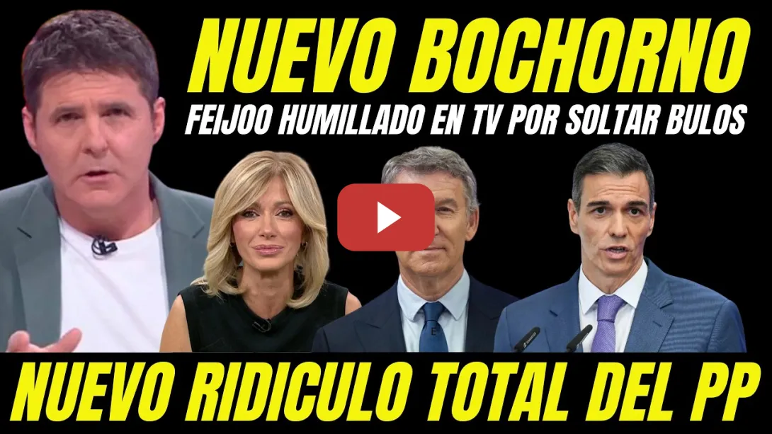 Embedded thumbnail for FEIJÓO BALBUCEANDO HACE EL RIDÍCULO EN TV POR SOLTAR BULOS LEY DE NIETOS "BOCHORNO FRAUDE ELECTORAL"