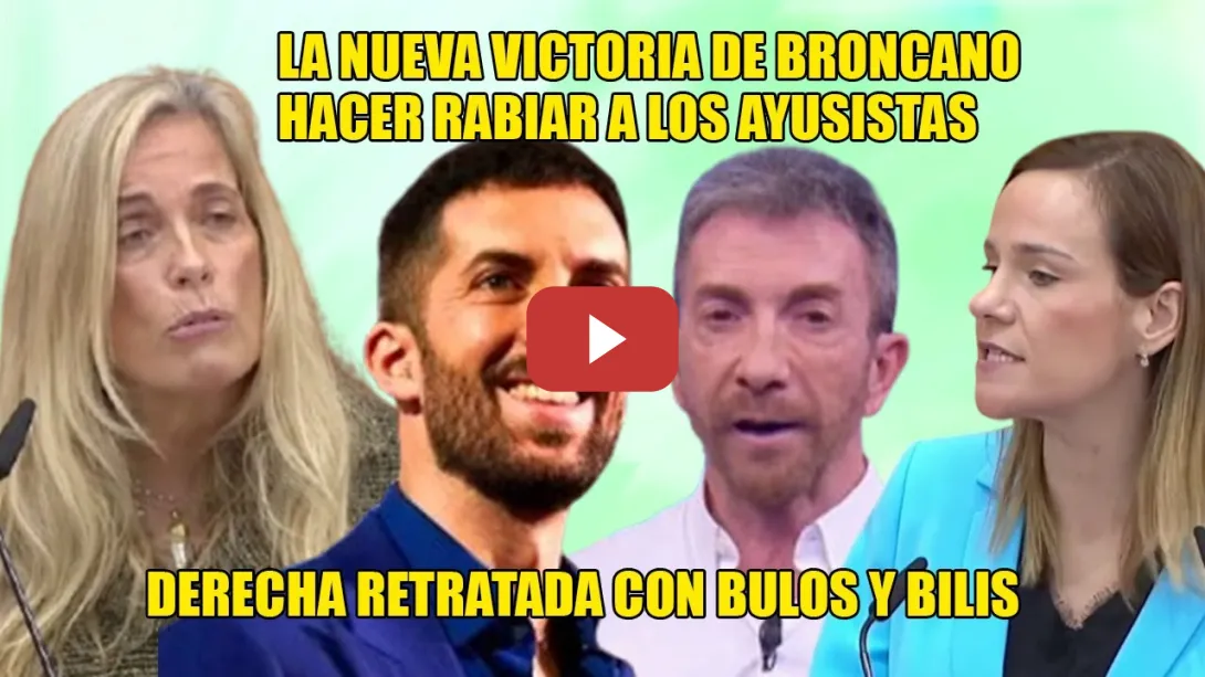 Embedded thumbnail for 💪BULOS y BILIS💪VICTORIA de BRONCANO y LA REVUELTA haciendo RABIAR a los Ayusistas💪Comparen discursos