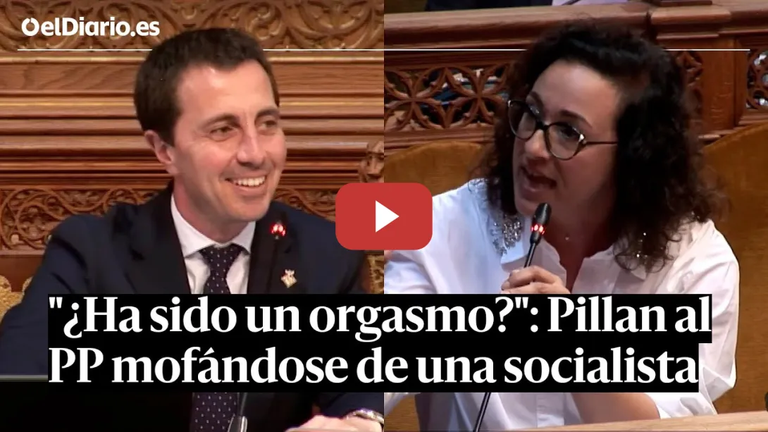 Embedded thumbnail for &quot;¿Ha sido un orgasmo?&quot;: PILLAN al PP MOFÁNDOSE de una socialista en el Consell de MALLORCA