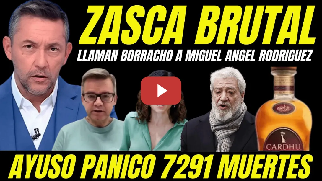 Embedded thumbnail for LLAMAN BORRACHO A MIGUEL ÁNGEL RODRÍGUEZ Y AYUSO POSIBLE IMPUTACIÓN 7291 MUERTOS RESIDENCIAS
