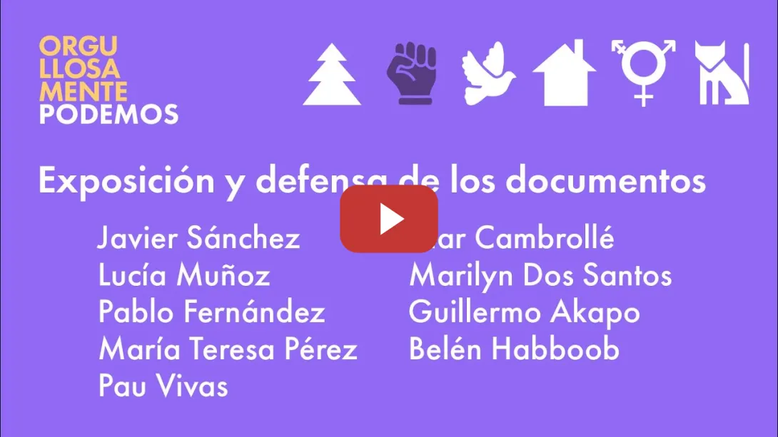 Embedded thumbnail for La Quinta. Orgullosamente Podemos. Exposición de los documentos de la candidatura