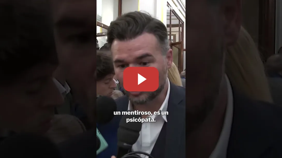 Embedded thumbnail for Rufián llama &quot;psicópata&quot; a Carlos Mazón por ir al funeral de Estado por las víctimas de la DANA