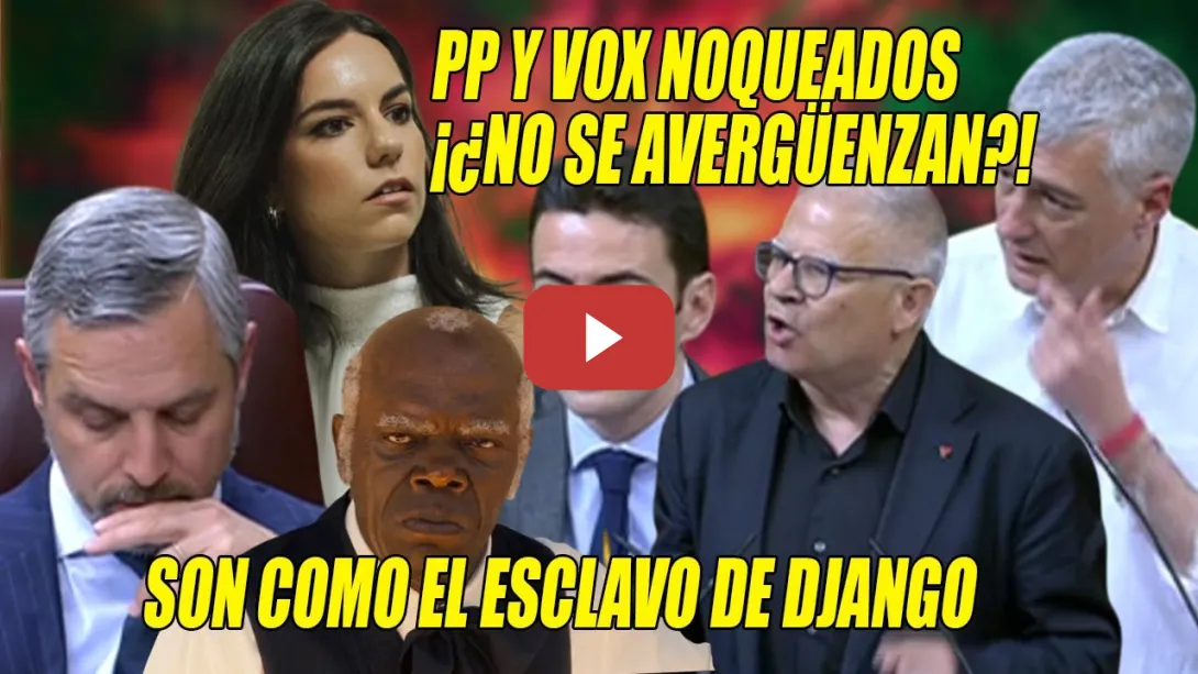 Embedded thumbnail for Le DAN la del PULPO a PP-VOX⚡¡ESCLAVOS como el NEGRO de Django!⚡PATRIOTAS del lado del AGRESOR...