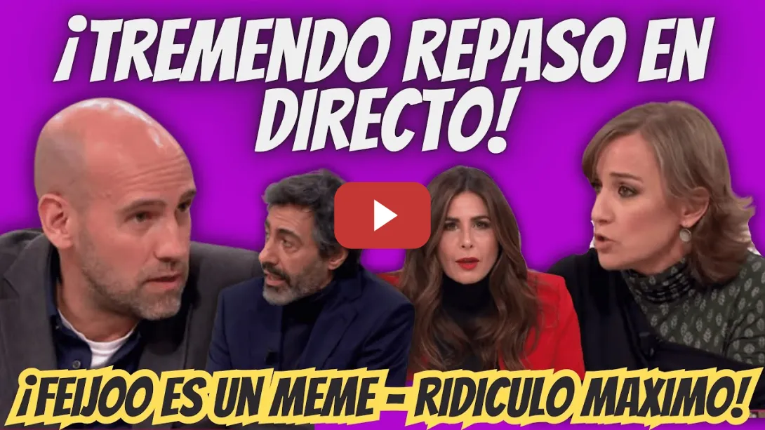 Embedded thumbnail for Gonzalo Miró y Tania Sánchez DESTROZAN a Juan del Val, Nuria Roca y a Feijóo
