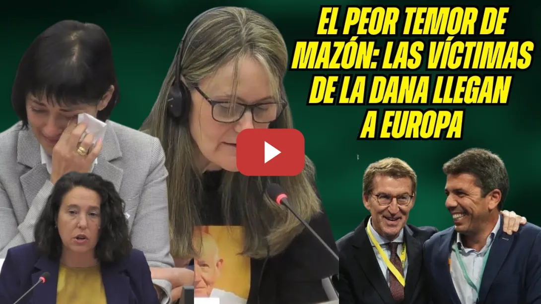 Embedded thumbnail for ¡En EUROPA las VÍCTIMAS de la DANA ABOCHORNAN a MAZÓN! EMOCIONANTE DISCURSO ante PPVOX ¡RESPONSABLE!