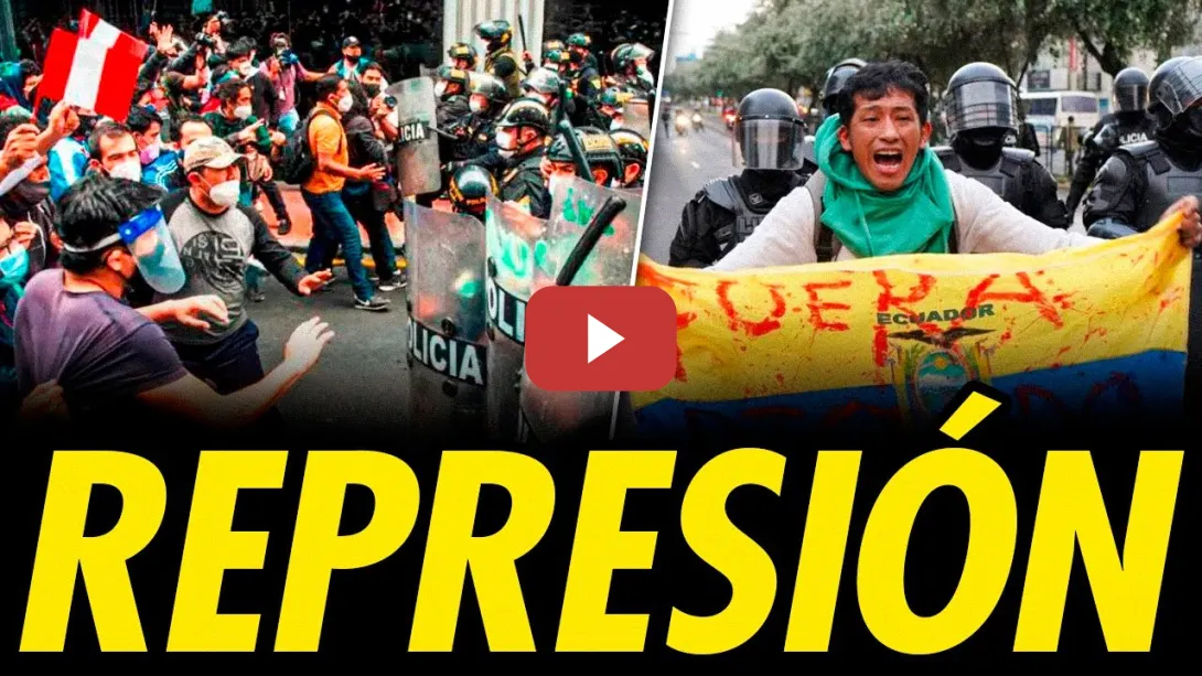 Embedded thumbnail for REPRESIÓN CON MUERTOS EN PERÚ Y ECUADOR