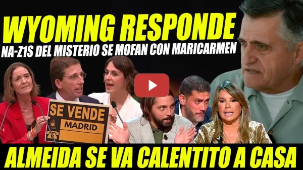 Embedded thumbnail for  WYOMING DESCOMUNAL RESPONDE  NA-Z1S DEL MISTERIO. CHISTES CON MARICARMEN. ALMEIDA SALE CALIENTE