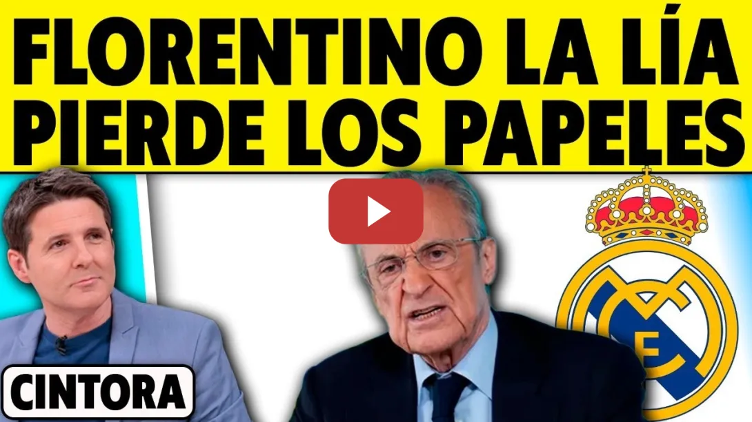 Embedded thumbnail for BOCHORNO DE FLORENTINO PÉREZ. ¿POR QUÉ PIERDE LOS PAPELES EN RUEDA DE PRENSA?