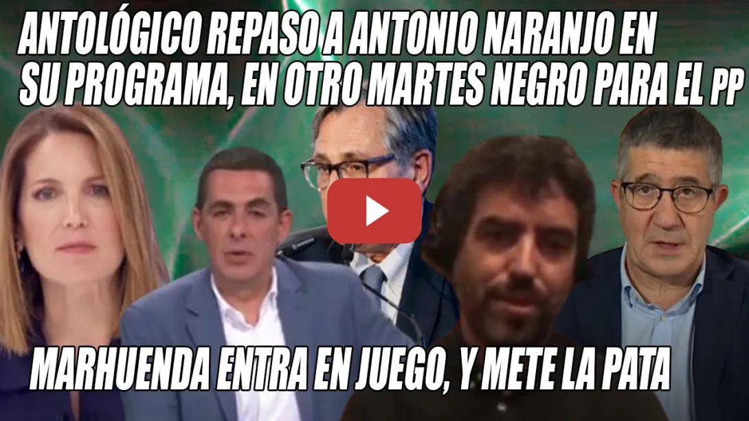 Embedded thumbnail for ÉPICO DESTROZO en directo a Antonio Naranjo de Hugo Martínez📢La RAZÓN al rescate del PP: SALE MAL
