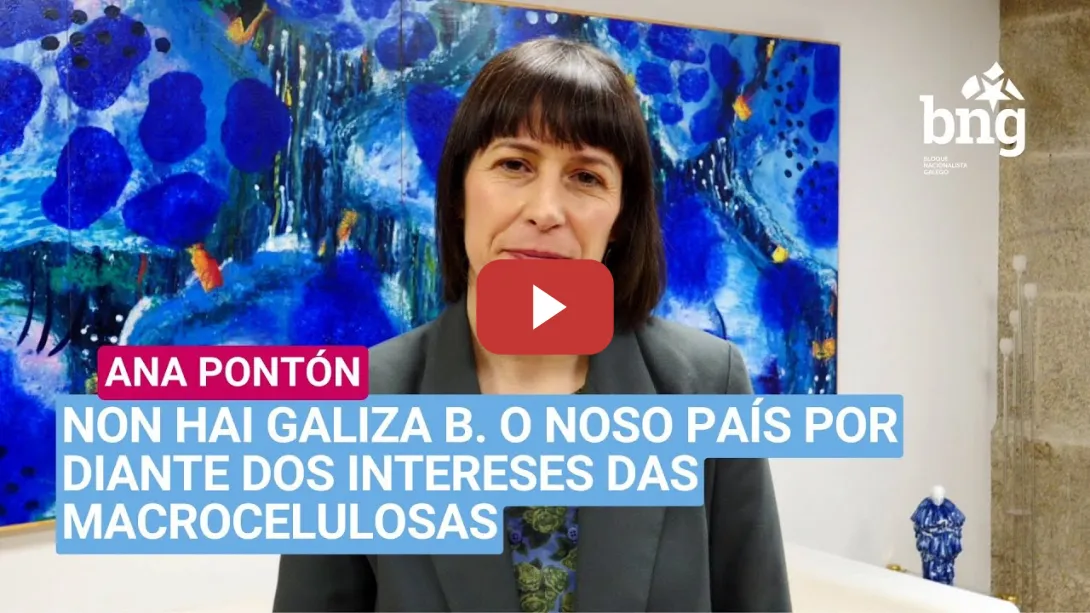 Embedded thumbnail for NON HAI UNHA GALIZA B 🌍. Galiza por diante dos intereses das macrocelulosas.
