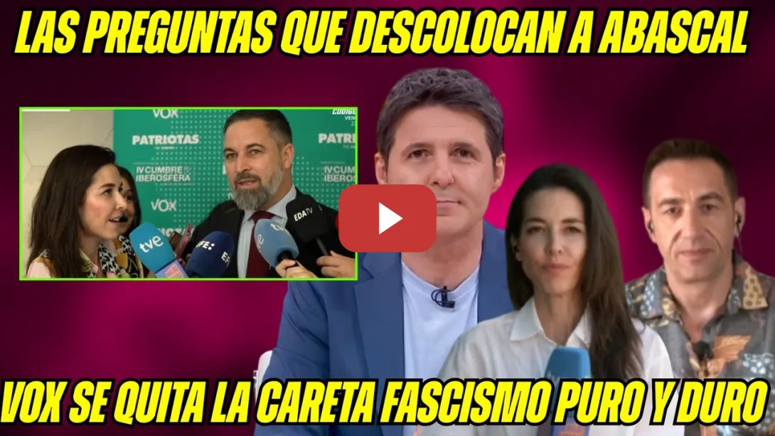Embedded thumbnail for PERIODISTA Esther Yáñez DESTRUYE a ABASCAL: QUIERE ACABAR CON TVE ¡DARDO de CINTORA y DELGADO!