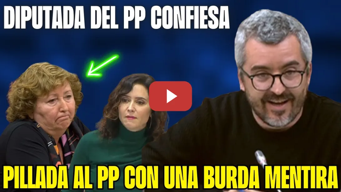 Embedded thumbnail for ¡AYUSO VUELVE a MENTIR! 👏Padilla DEJA en EVIDENCIA a un diputada del PP ¡¡y lo CONFIESA!!