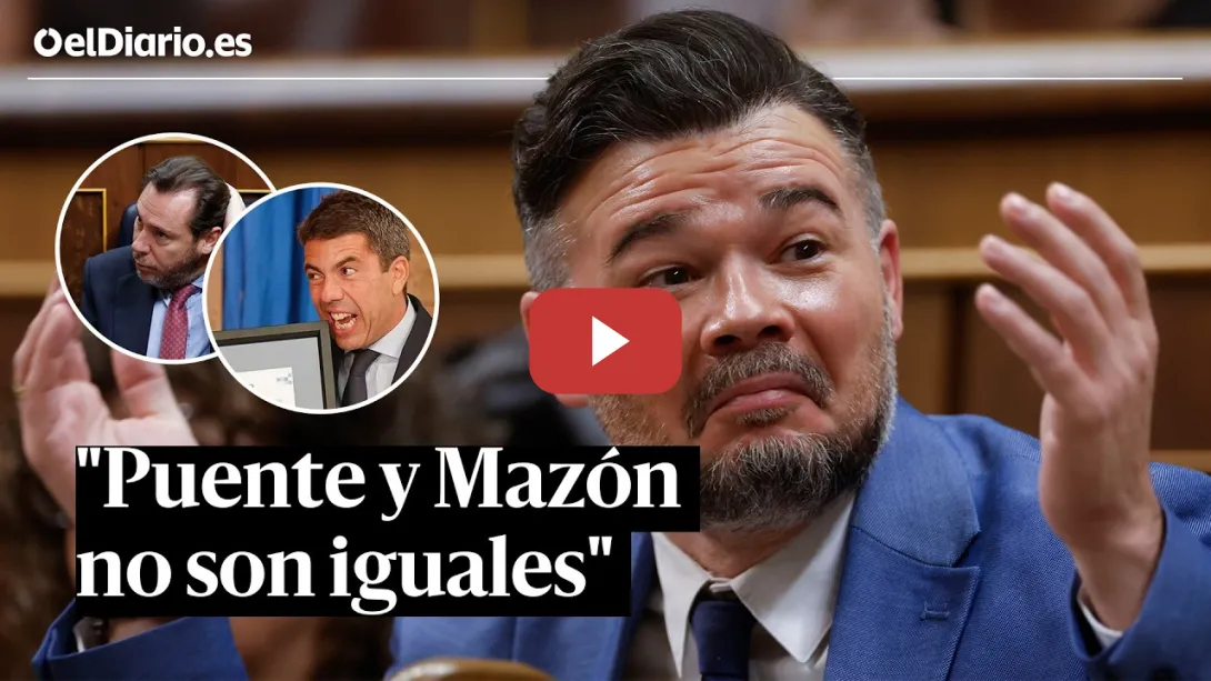 Embedded thumbnail for Rufián comparece en el Congreso de los Diputados sobre Adamuz