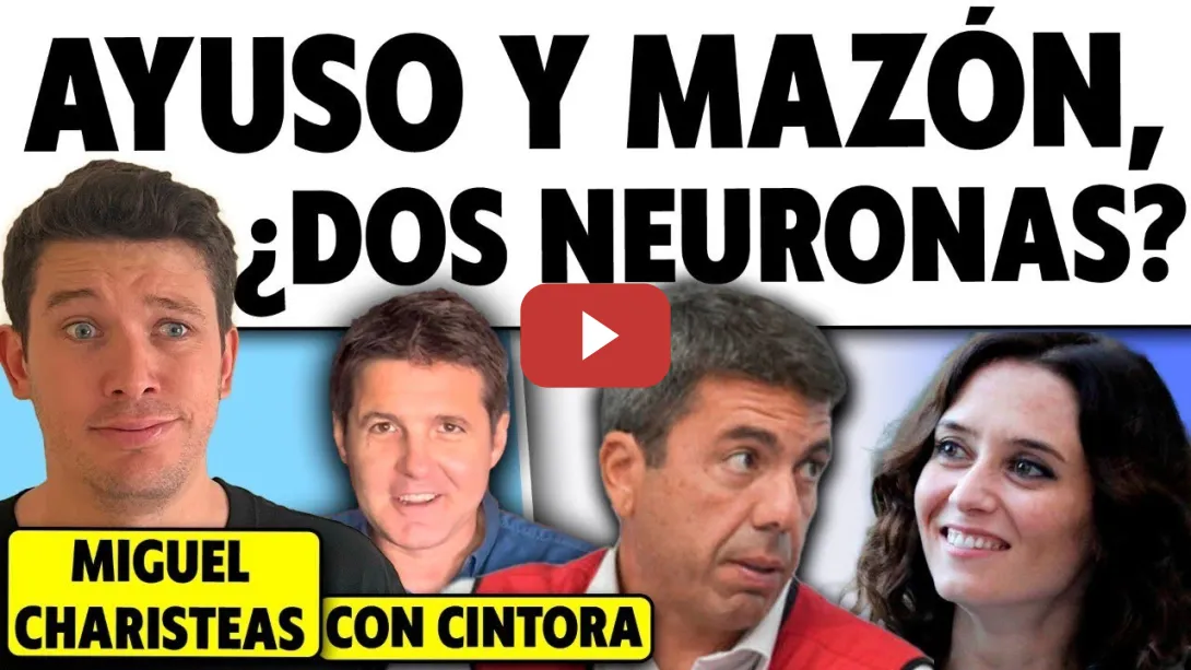 Embedded thumbnail for CHARISTEAS Y CINTORA. UN MUNDO CON TRUMP, ZELENSKY, MAZÓN O AYUSO. MANUAL DE REVUELTA.