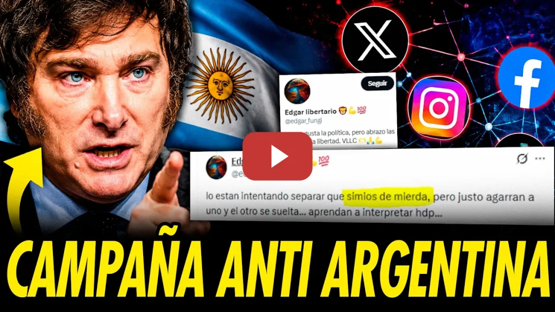 Embedded thumbnail for LA CAMPAÑA DIGITAL CONTRA ARGENTINA ES PROMOCIONADA POR MILEI