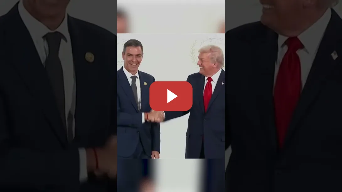 Embedded thumbnail for Trump estrecha la mano a Sánchez en Egipto tras amenazar con sacar a España de la OTAN