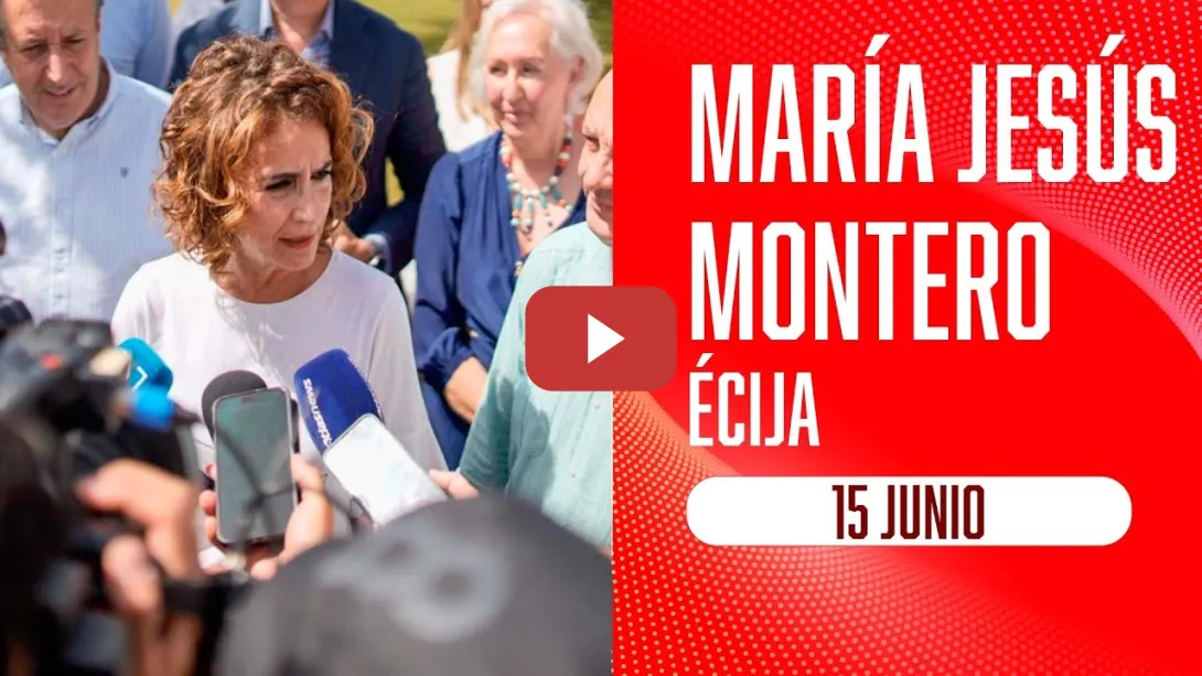 Embedded thumbnail for Declaraciones de María Jesús Montero desde Écija (Sevilla)