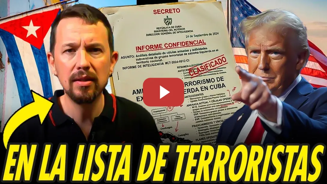 Embedded thumbnail for EEUU METE A PABLO IGLESIAS EN LA LISTA DE TERRORISTAS DE EXTREMA IZQUIERDA