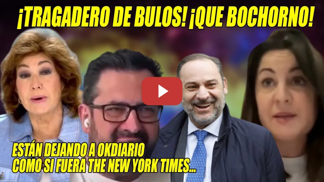 Embedded thumbnail for Ábalos PONE en JAQUE a Ana Rosa, k.Garat y Terradillos CORTANDO otra DESINFORMACIÓN con  un EXPERTO⚡