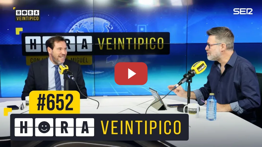 Embedded thumbnail for Hora Veintipico #652 | Una hora y veintipico hablando de trenes con Óscar Puente