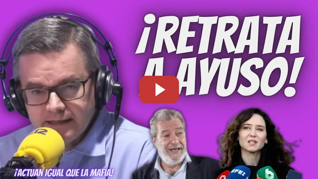 Embedded thumbnail for Manuel Rico “LLAMA MAFIOSOS” a Ayuso y Miguel Ángel Rodríguez por su ATAQUES a la PRENSA