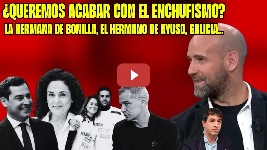 Embedded thumbnail for Gonzalo Miró CIERRA la BOCA a Mariló Montero ¿ENCHUFISMO? El HERMANO SÁNCHEZ, BONILLA, AYUSO, CANTÓ!
