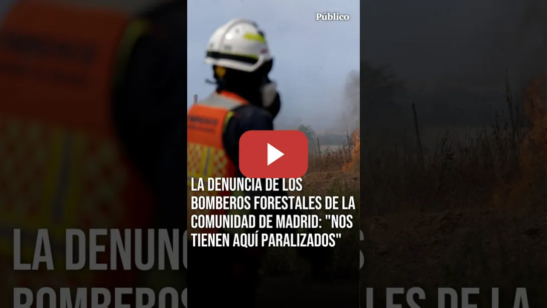 Embedded thumbnail for La denuncia de los Bomberos Forestales de la Comunidad de Madrid por el incendio de Almorox (Toledo)