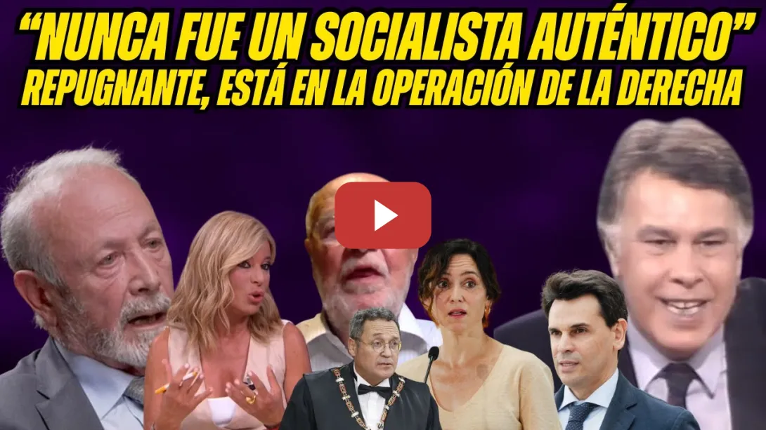 Embedded thumbnail for El Juez CASTRO y MARTÍN PALLÍN SIN TAPUJOS: FELIPE GONZÁLEZ, DERECHA, DELINCUENTE CONFESO REPUGNANTE