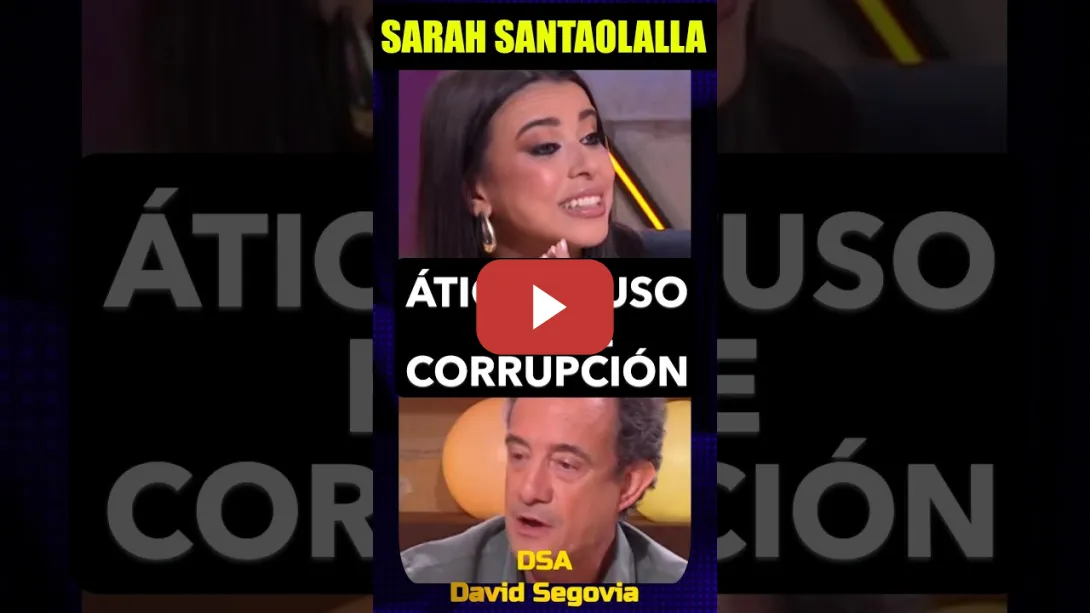 Embedded thumbnail for Ático Ayuso. Sarah Santaolalla: Esto huele a corrupción.