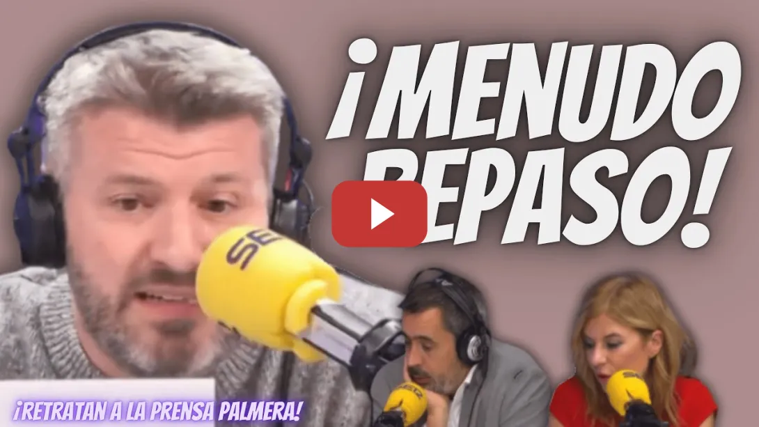 Embedded thumbnail for “RETRATAN” a Miguel Ángel Rodríguez y a sus PALMEROS - Aimar Bretos, Esther Palomera y Carlos Cué