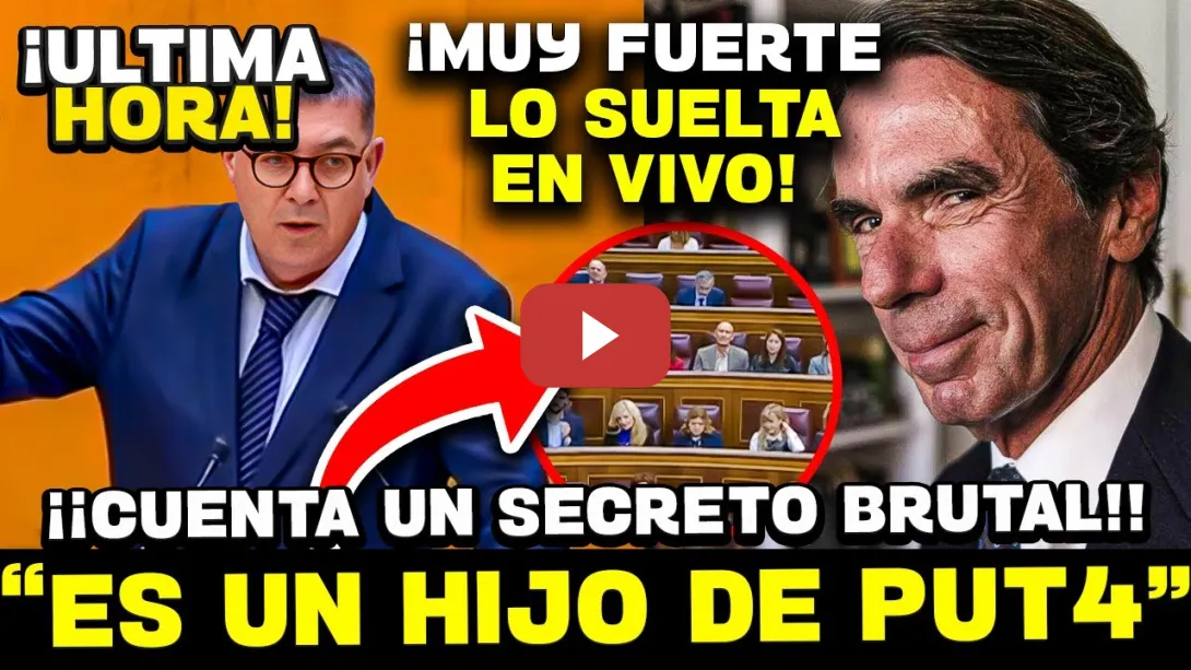 Embedded thumbnail for 💥¡¡SUELTAN UNA BOMBA!! ¡AZNAR USABA EL FALCÓN PARA JUGAR AL PÁDEL! Y AHORA EL PP CRITICA A SÁNCHEZ…