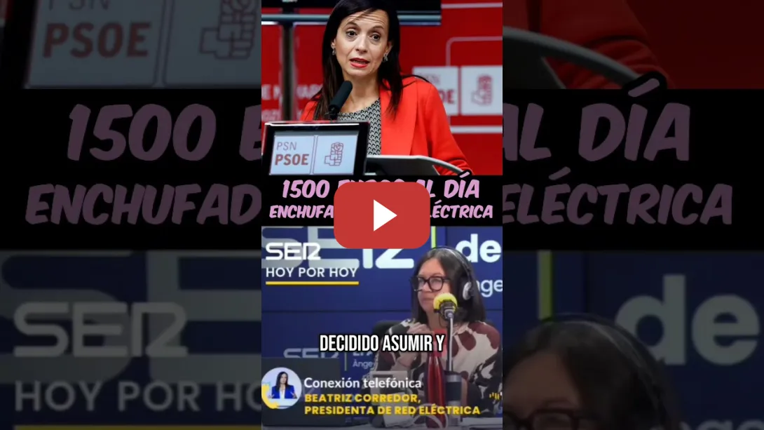 Embedded thumbnail for La presidenta de Red Eléctrica no piensa en dimitir, pero cobrar 1500 euros al día se le da muy bien