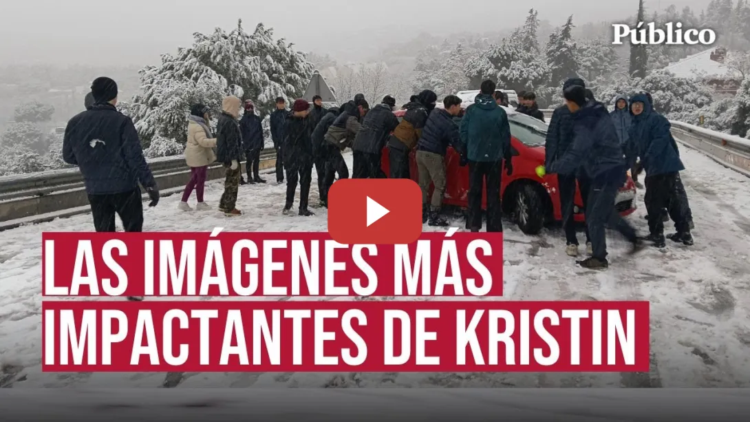 Embedded thumbnail for Las imágenes de LA BORRASCA KRISTIN: grandes nevadas, carreteras cortadas y clases suspendidas