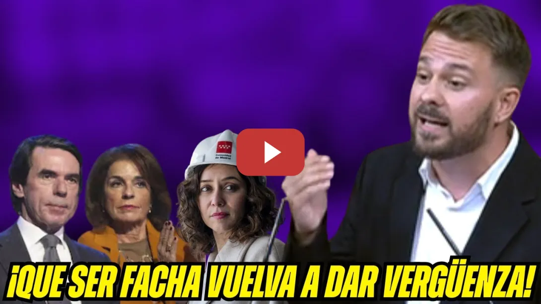 Embedded thumbnail for ¡TIENE que volver a dar VERGÜENZA ser FACHA y PARÁSITO! ¡ESCANDALIZA a PP y VOX!
