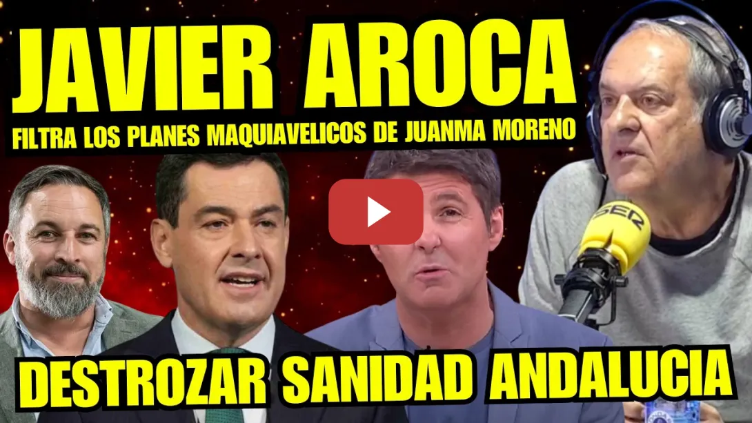 Embedded thumbnail for JAVIER AROCA SUELTA BOMBA y DESTAPA LOS PLANES DE JUANMA MORENO para ARRUINAR ANDALUCIA CON VOX