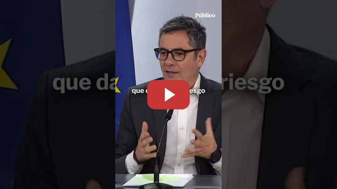 Embedded thumbnail for FÉLIX BOLAÑOS califica de "INNECESARIAS" las medidas judiciales contra BEGOÑA GÓMEZ